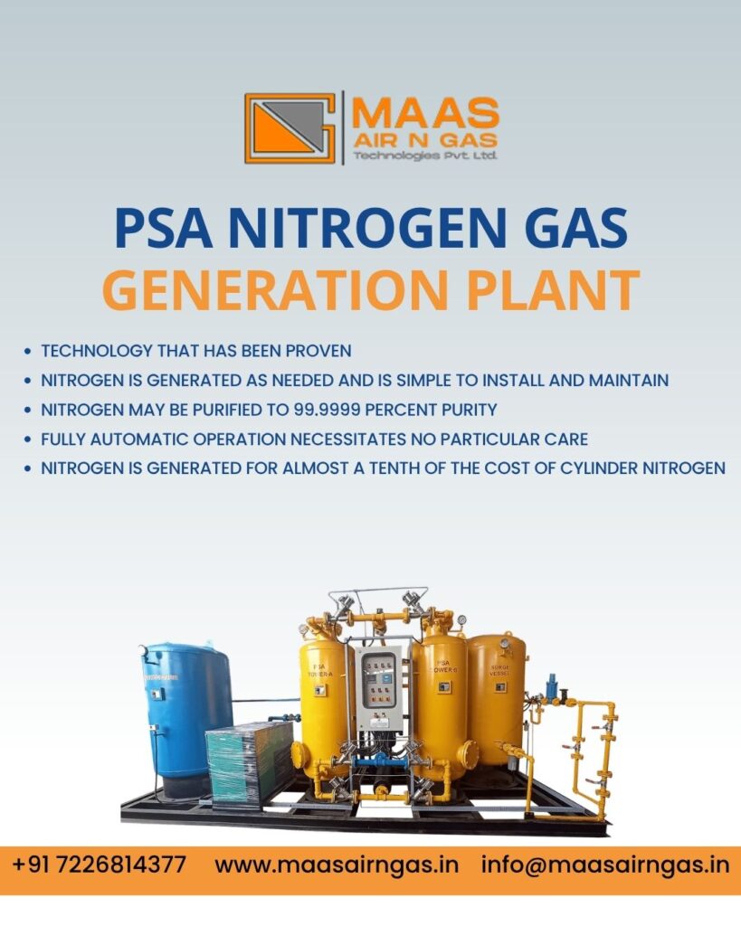 PSA Nitrogen Gas Generation Plant